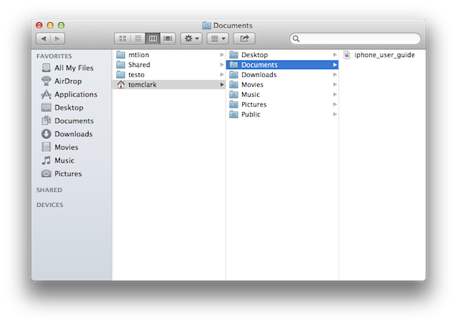 home folder