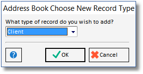 address book new type window