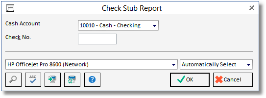 chk stub