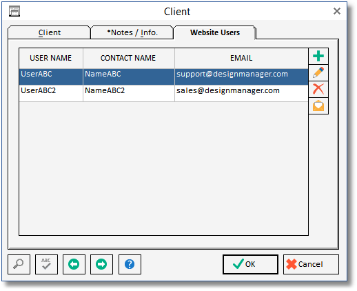 client glossary-web users tab with 2CC