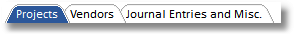 docs acct tabs