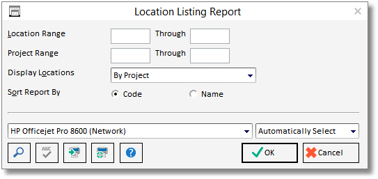 location list report