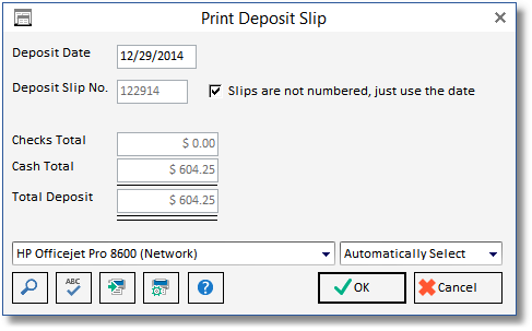 print dep slip window