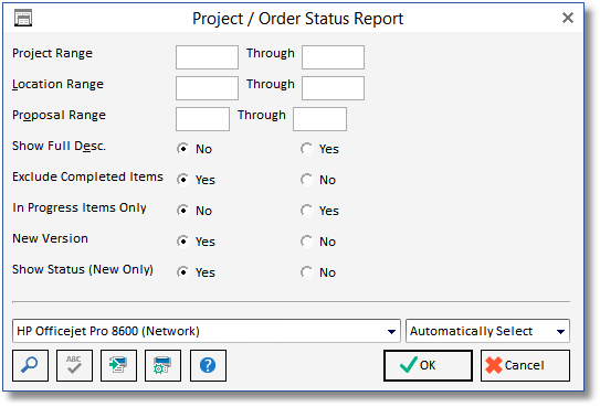 proj order status