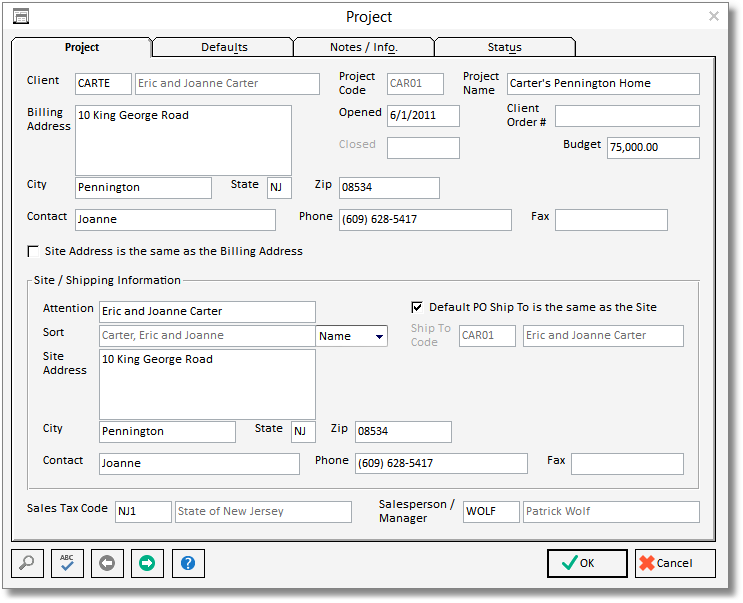 Proj_project tab