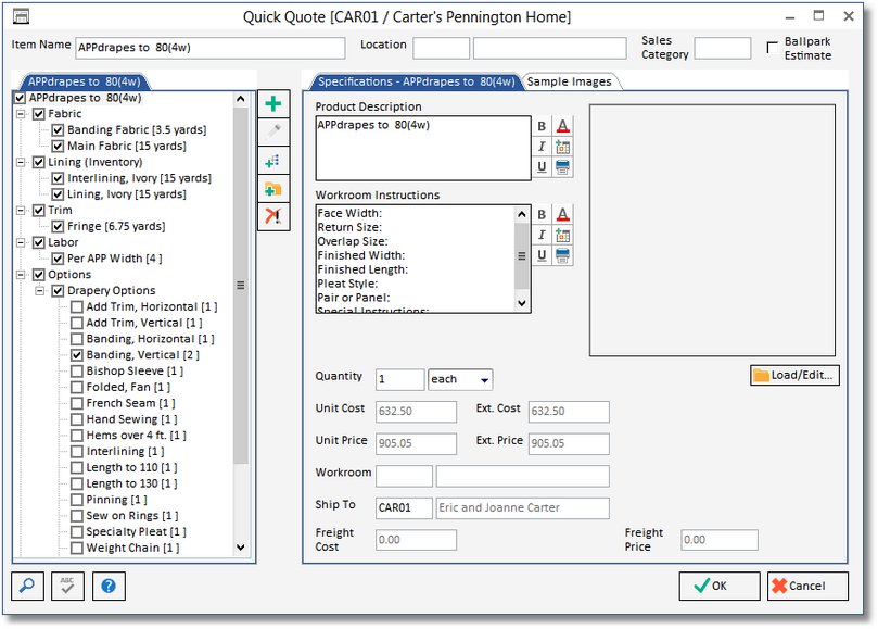 QQ-APPdrapes example