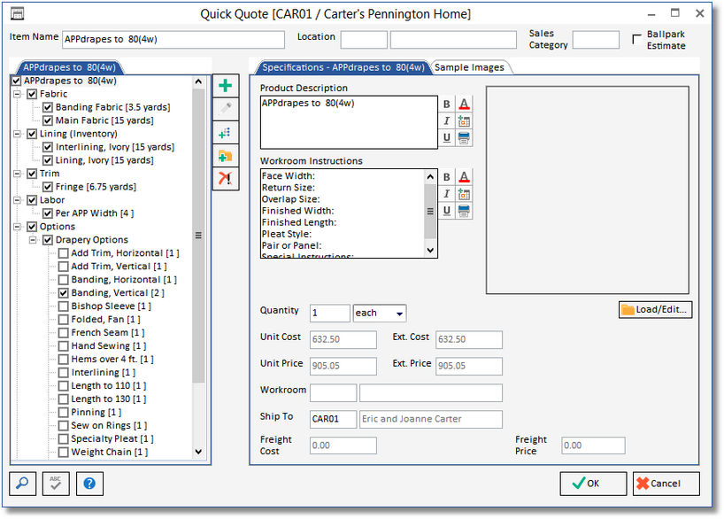 QQ-APPdrapes example