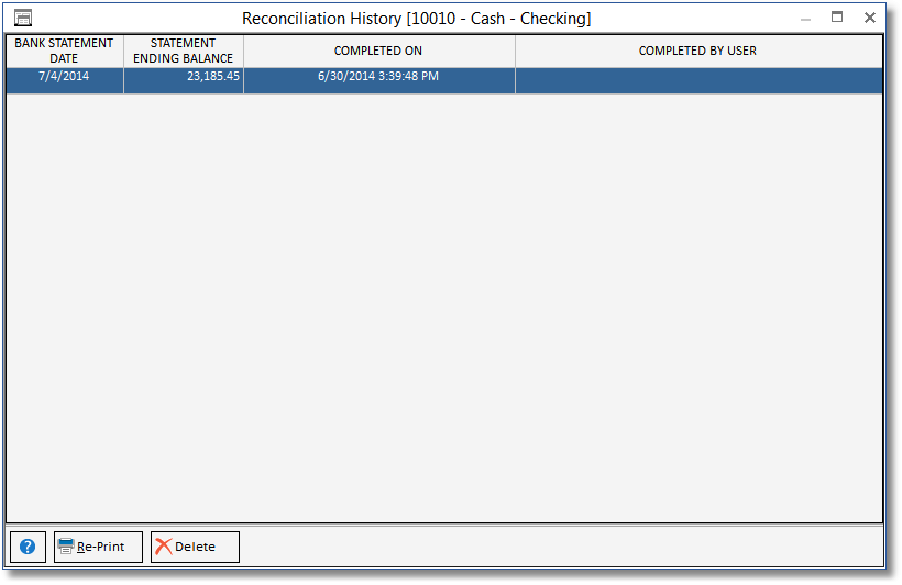rec history window
