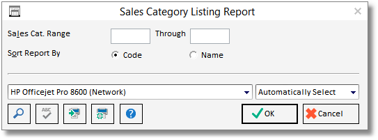 sales cat list report