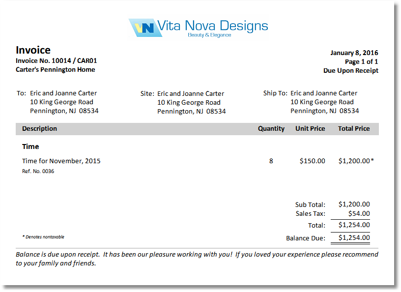 TimeInvoice_Modern_MthItem