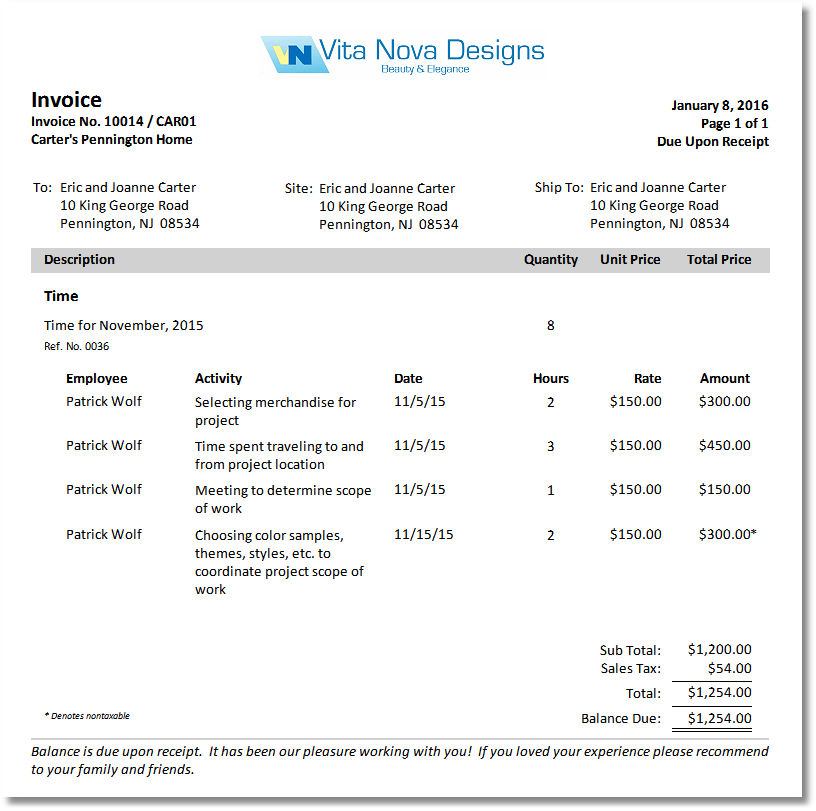 TimeInvoice_Modern_MthItem_ShowDetails_nottimes