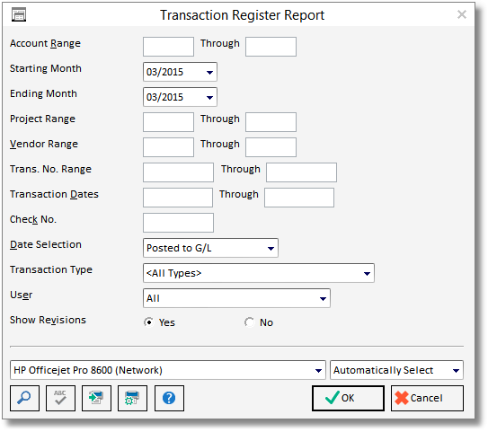 trans reg report