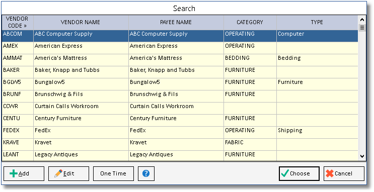 vendor glossary-search