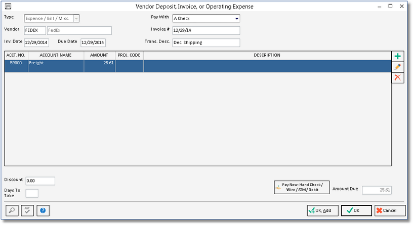 vendor invoice window - expense_example1