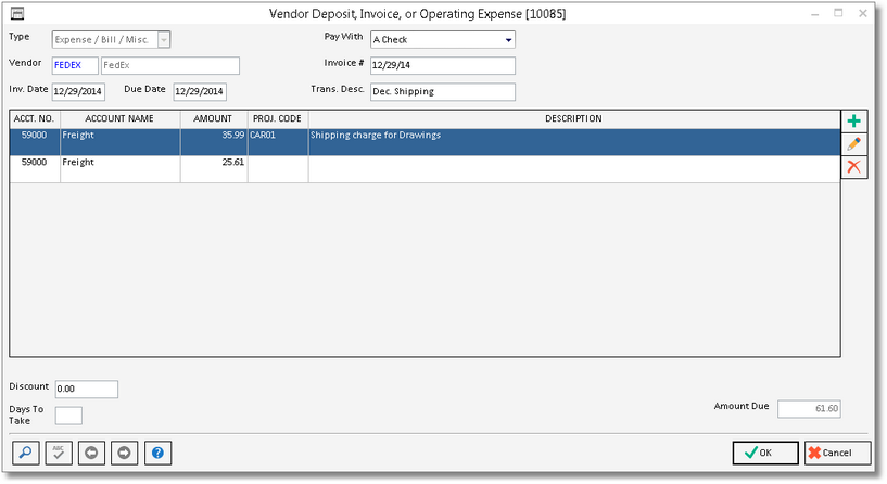 vendor invoice window - expense_example2