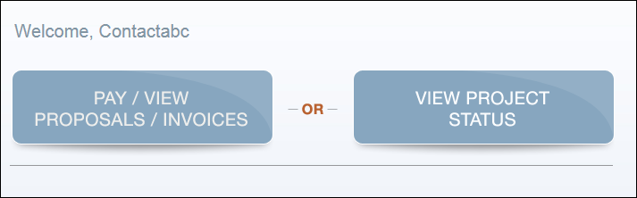 webiste log in client site choices