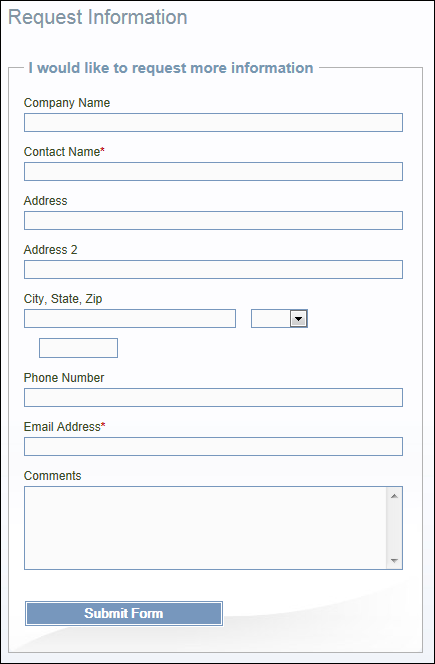 website-client request info