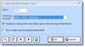 Cash Receipt Payment Type