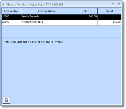 Check - Invoice Detail