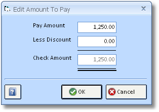 Edit Amount to Pay