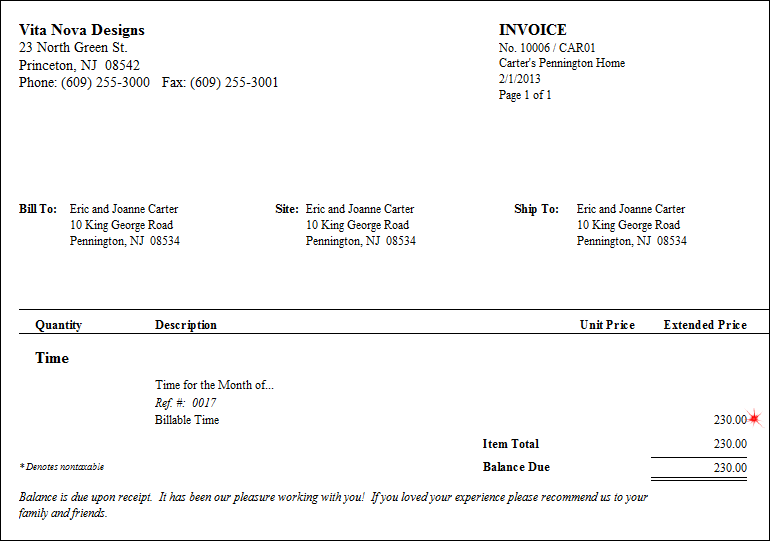 invoice example with time supplement pg 1
