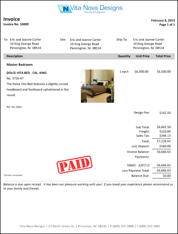 invoice modern w paid stamp