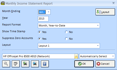 monthly income statement report