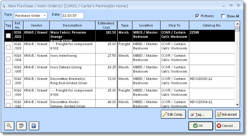 New Purchase Order