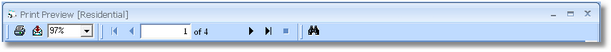 print preview bar