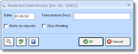 Reverse Credit Invoice