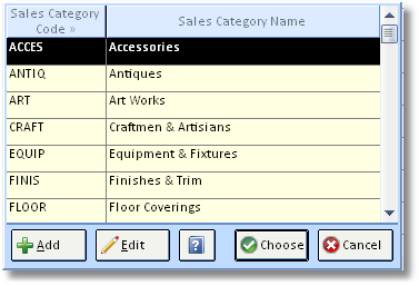 Sales Cat Search