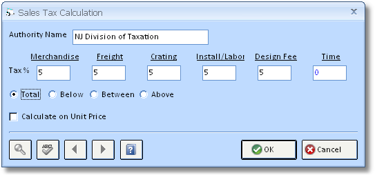 Sales Tax Calculation