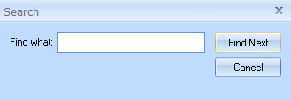 search window on preview