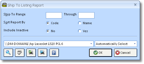 Ship To Listing