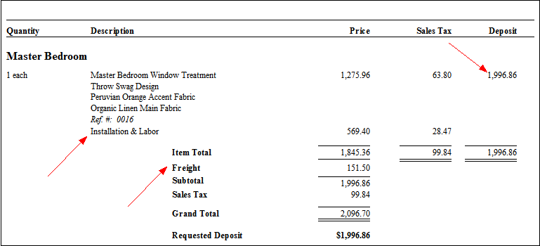show deposit issues - proposal
