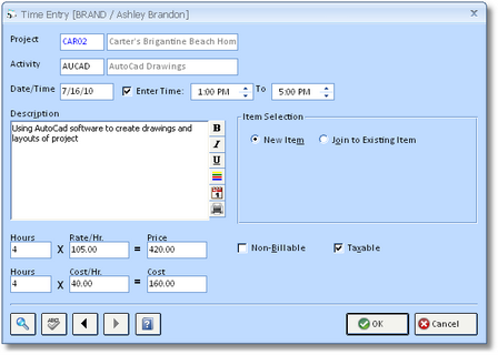 Time Entry