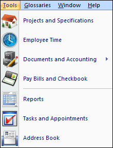 tools menu