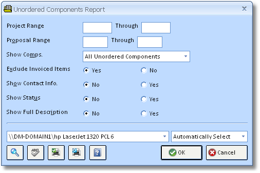 Unordered Components