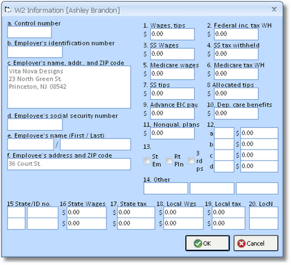 W2 Information