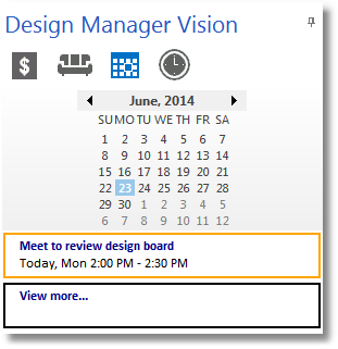 dm vision - task appointments view