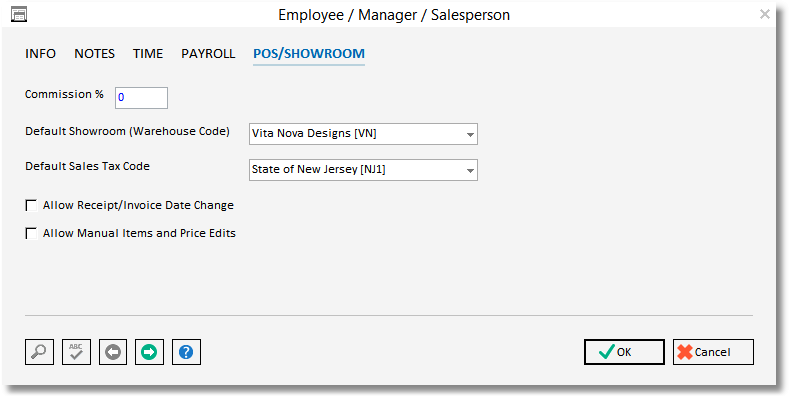 employee glossary-POS tab