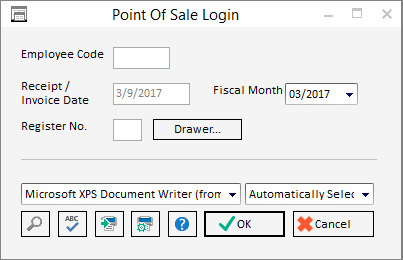 POS log in window