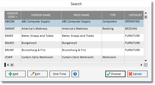 vendor glossary-search