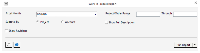 wip report window