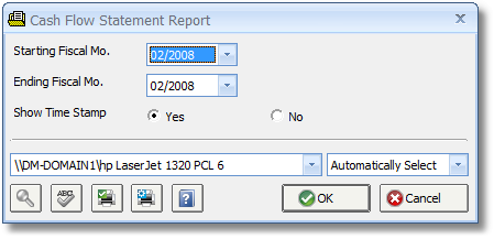 Cash Flow Statement Report