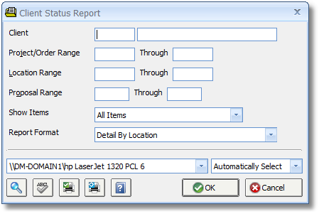 Client Status Report