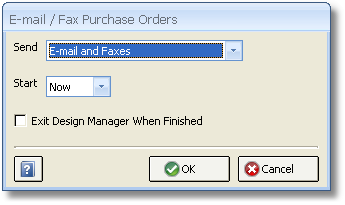 E-mail - Fax Purchase Orders
