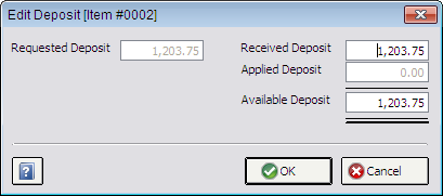 Edit Deposit