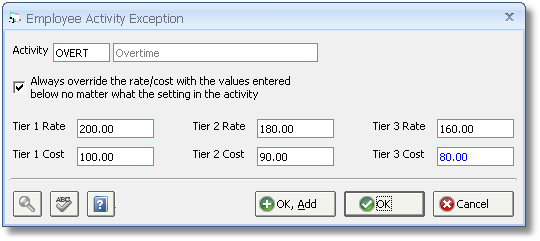 Employee Activity Exception
