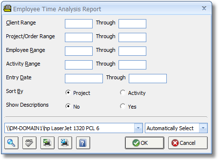 Employee Time Analsysis Report